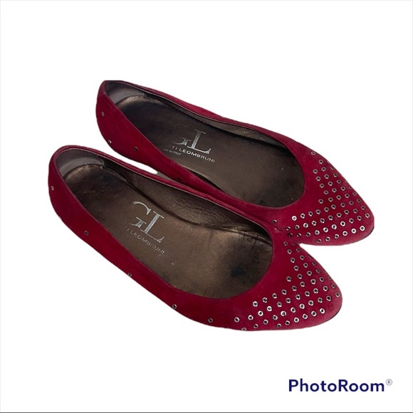 AGL Attilio Giusti Leombruni Grommet Suede Flats 38 - Picture 5 of 9